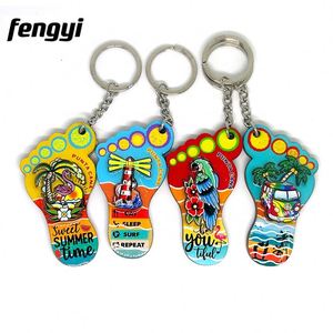 Custom Style Keychain Travel Souvenir Keychain Oceans Tourist Decoration Key Ring for Purse <b>Backpacks</b> Handbags Acrylic Keychain - Product Image 3