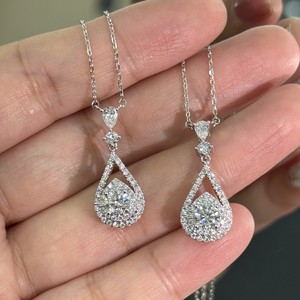 Collar de diamantes cultivados en laboratorio de 10K 14K 18K para mujeres cubanas al por mayor - Product Image 4