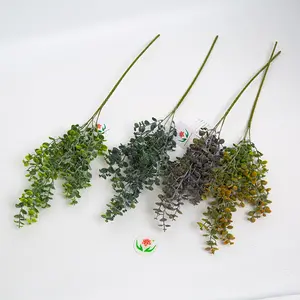 Wholesale Artificial Flowers Plants Flocked Grass Spray for Wedding Decoration