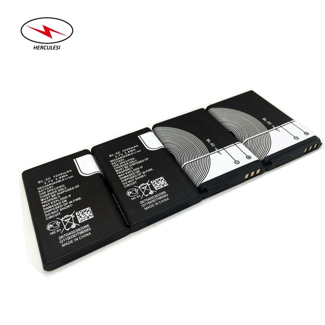 Rechargeable Li-ion Polymer BL-5C Battery 3.7V 1020mAh for Nokia 6600/ 6670/ 6681/ 6820/ 7610/ E50/