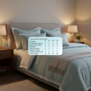 Juego de Edredón Orient King Size 2.4m x 2.35m de Algodón con Diseño Geométrico para Primavera - Product Image 2