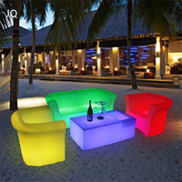 Utilisation moderne de la table de bar en acrylique à LED Utilisation de discothèque et barre de lumière à LED RVB Meubles commerciaux Télécommande sans fil Prix direct d'usine