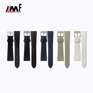 Correa de reloj con cierre de acero inoxidable de cuero vegano de piña de buena calidad para Iwatch - Product Image 4