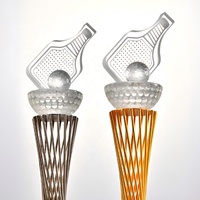 Trophée en cristal gravé au laser, écologique, poli, avec logo personnalisé, pour les récompenses de reconnaissance des employés
