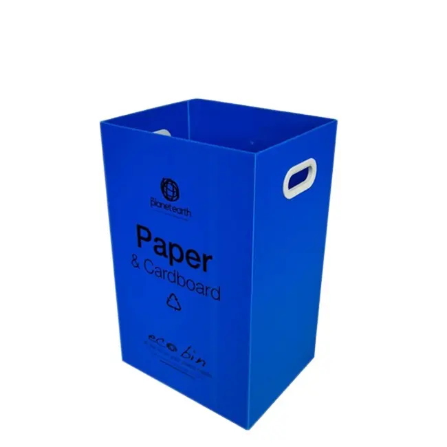 Dobrável PP Plástico Lata de lixo Lixeiras De Reciclagem de Papelão Ondulado Papelão