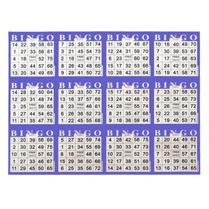 Bulk Discounts 75-Ball Bingo Cards Custom Printing Premium <b>Thick</b> <b>Paper</b> Bingo Game Card Set - Product Image 1