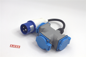 AJCEE 3pin 220V 16A ip44 multiplicar <span class=keywords><strong>enchufe</strong></span> Industrial con línea de cable y <span class=keywords><strong>enchufe</strong></span> con CE - Product Image 4