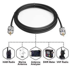 RG58 UHF ذكر ، CB إلى كابل RG58 للذكور ، كابل rgcoax UHF jubper لمحلل هوائي الراديو CB - Product Image 4