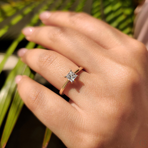 Magnifique bague en diamant de laboratoire de qualité exceptionnelle, parfaite pour commémorer les engagements romantiques durables, en provenance d'Inde - Product Image 6