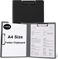 Portapapeles Plegable A4 para Enfermería, Impermeable, de Plástico, para Almacenamiento de Oficina, Portapapeles de Arco, Plegable, de Polipropileno, para Archivos de Papel