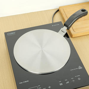 <span class=keywords><strong>Plaque</strong></span> d'adaptation d'<span class=keywords><strong>induction</strong></span> de diffuseur de chaleur résistant à la chaleur en acier inoxydable de cuisine avec poignée renforcée en bakélite <span class=keywords><strong>amovible</strong></span> - Product Image 4