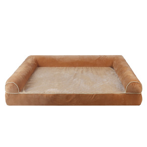 Wholesale Luxury Orthopedic Pet <b>Sofa</b> Large <b>Dog</b> Couch Mat with Anti-Slip Bottom Waterproof Faux Fur and Fiber Soft Beds - Product Image 5