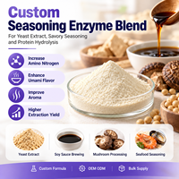 Mélange enzymatique personnalisé pour l'extrait de levure, la sauce soja, la saveur champignon et fruits de mer, traitement OEM ODM, approvisionnement en enzymes en vrac