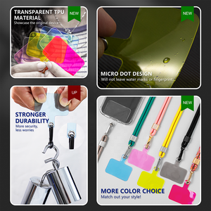 Lanière universelle pour téléphone, lot de pièces, patch tpu coloré, plus forte, onglets à bonbons durables, cropie dacron - Product Image 2