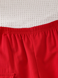 Conjunto de dos piezas de verano para niña, chaleco de manga, traje de punto de algodón de pierna ancha roja, trajes de verano con logotipo de <span class=keywords><strong>Animal</strong></span> - Product Image 5