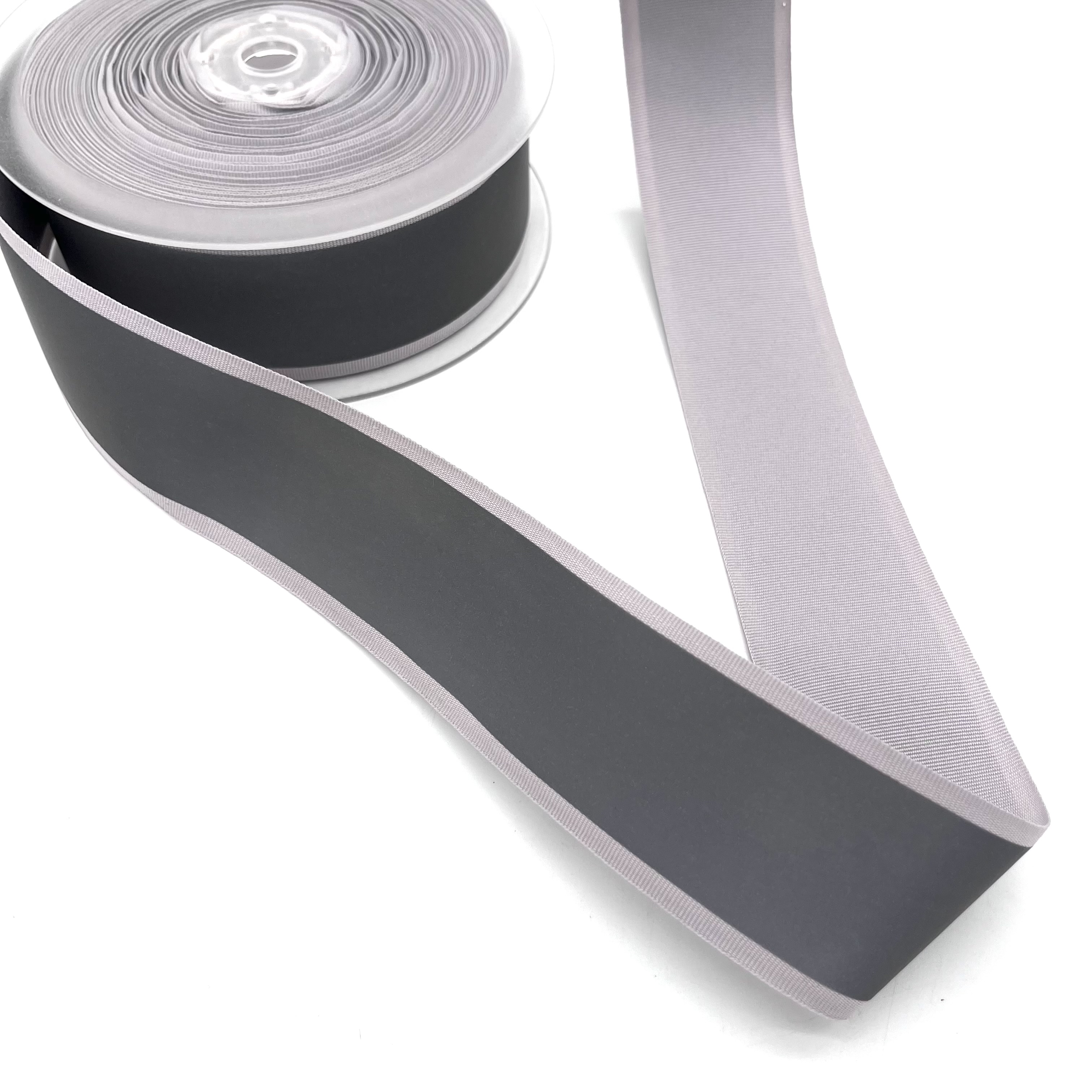 Sofine Customizable Width Safety Reflective Ribbon for Outdoor Clothing Durable Gray Reflective Webbing