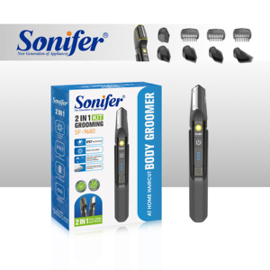 เครื่องโกนขนและตกแต่งขน Sonifer SF-9680 กันน้ำ IPX7 2in1 กำลังไฟ 5 วัตต์ ชาร์จผ่าน USB พร้อมหวี 4 ขนาด สำหรับผู้ชาย - Product Image 2
