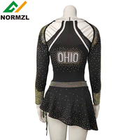 Costume de performance de danse pour fille Unisexe OEM Cheer Strass Costumes Pas Cher Sparkle Hot Sexy Cheerleading Uniformes pour équipe
