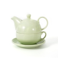Théière en céramique personnalisée pour un jeu, théière avec tasse et soucoupe, pot jetable à usage unique en porcelaine