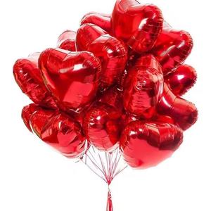 Red love Heart Shaped Foil Mylar <b>Balloons</b> Custom Globos Anniversary Valentine's Day Wedding <b>Decor</b> I love You 18 Inch <b>Balloon</b> - Product Image 1