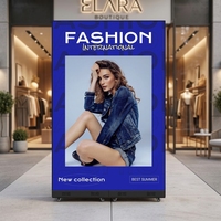 Écran LED flexible transparent, affichage numérique, panneau d'affichage publicitaire pour la publicité