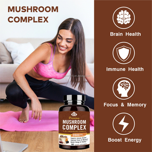 Complejo de hongos 11 en 1 con Melena de León, Cordyceps y Reishi para el apoyo inmunológico y la salud de la memoria en adultos, 90 cápsulas - Product Image 3