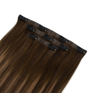 Extensiones de Cabello con Clips Invisibles, 100% Cabello Humano, Doble Trama, Puntas Completas, Gran Volumen para Salón - Product Image 1