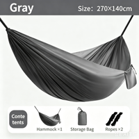 Hamac à corde ultra-fin à ouverture rapide, balançoire portable d'été pour le camping et la randonnée, capacité de charge de 200 kg 2