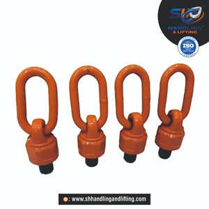 Point de levage robuste à anneau de levage rotatif et pivotant avec boulon à œillet pour quincaillerie de levage de grues, machines de manutention de moules et autres équipements. - Product Image 5