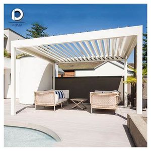 <span class=keywords><strong>Auvent</strong></span> pergola en aluminium de style moderne, sur mesure, de haute qualité Optima, pour l'entrée de villa en extérieur, portes d'entrée - Product Image 3