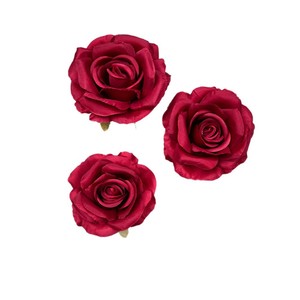 Flor Artificial de Seda, Rosa de 3 Cabezas, Realista, para Decoración de Bodas y Hogar - Product Image 5