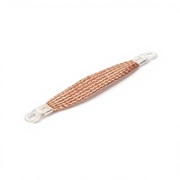 Câble de mise à la terre flexible tressé en cuivre avec bride, jumper de liaison statique pour porte/fenêtre/mur rideau, verrouillage de mise à la terre 50V Apex APX-550S