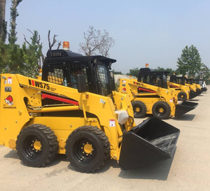 Ce EPA phê duyệt 75hp Hải Ly Skid chỉ đạo Bộ nạp ws75 với Yanmar động cơ miễn phí vận chuyển bánh xe tải với tuyết Blower để bán - Product Image 3