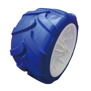 7x4 zoll flache kostenloser PU Solide schaum strand wagon klapp Warenkorb rad reifen mit kunststoff felge - Product Image 3