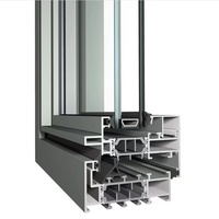 Fenêtre à battant moderne en alliage d'aluminium avec double vitrage trempé, isolation thermique et écran en acier inoxydable, échantillon d'angle