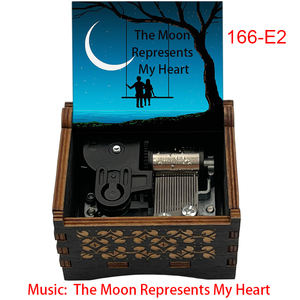ดวงจันทร์แสดงถึงกล่องดนตรีไขลานหัวใจของฉันของขวัญส่วนตัวสำหรับเพื่อนคนรักครบรอบวันเกิด - Product Image 2