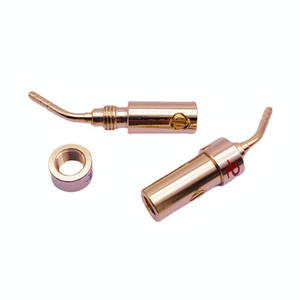 ปลั๊กกล้วยแบบเข็มโค้งทองแดง 2 มม. ชุบทอง PEAVEY ขั้วต่อแบบไม่ต้องบัดกรี โรงงานขายตรง - Product Image 2