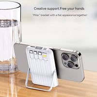 Chargeur sans fil magnétique 15W de nouvelle conception avec câbles intégrés de haute qualité 10000mAh, batterie externe 22,5W avec support de téléphone
