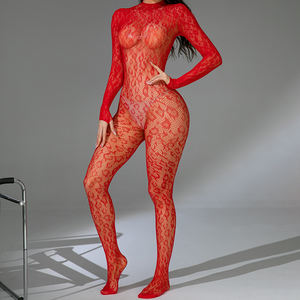 Dames <span class=keywords><strong>Sexy</strong></span> Luipaardprint <span class=keywords><strong>Mesh</strong></span> <span class=keywords><strong>Bodystocking</strong></span> Dunne Transparante Eendelige Netkous Nieuwe Bodysuit Nachtkleding Lingerie G135 - Product Image 5