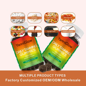 ยาแน่กโลว์ ผลิตภัณฑ์เสริมอาหารแบบ OEM แบรนด์ส่วนตัว ฮาลาล บำรุงผิวสวย วิตามินช่วยให้ผิวแทน ไบโอเทค คอลลาเจน วิตามินกัมมี่สำหรับผิวแทน ขนมกัมมี่ - Product Image 4