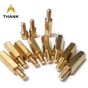 Nam Nữ theaded Brass Bo mạch chủ vít M2 M2.5 M3 M3.5 M4 M6 M8 PCB Hex Vàng standoff spacer