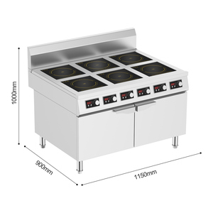 380V Multifunktions-Hochleistungs-Küchen schrank Induktion skoch gerät 6 Brenner 3,5 kW Hochleistungs-Induktion sherd - Product Image 4