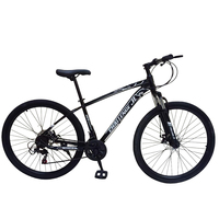 Vélo de montagne 29 pouces en alliage d'aluminium léger, 21 vitesses, freins à disque doubles, fourche suspendue, pour hommes et femmes