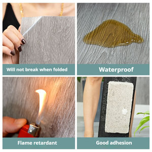 Pavimento Adesivo Resistente all'Usura, Rotolo Ecologico con Effetto Marmo, <span class=keywords><strong>Piastrelle</strong></span> <span class=keywords><strong>in</strong></span> <span class=keywords><strong>PVC</strong></span> Autoadesive <span class=keywords><strong>per</strong></span> Soggiorno - Product Image 2