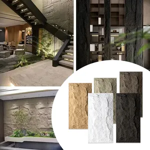 Pu Stone Wall In Outside With High Quality Pu Faux Stone Faux Stone