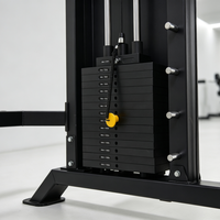 Machine Smith multifonctionnelle tout-en-un avec rack de musculation, crossover par câble et lat pulldown pour entraînement de force en salle de sport commerciale ou à domicile