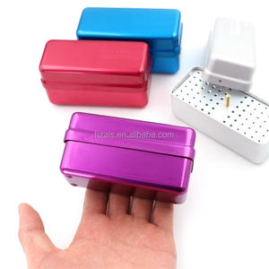 Hot 24 lỗ nha khoa BUR chủ khử trùng <span class=keywords><strong>Carbide</strong></span> <span class=keywords><strong>burs</strong></span> khối khoan trường hợp hộp - Product Image 6