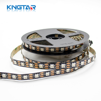 Tiras de Luz LED RGB Programables Flexibles de DC5V Blancas/Negras Cortables con Soporte USB, Clasificación IP65, Regulables