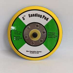 Coussinets de support de disque abrasif 4 pouces 5 pouces 6 pouces 5/16 pouces avec 24 crochets et boucles de filetage Coussinets de roue abrasifs - Product Image 4