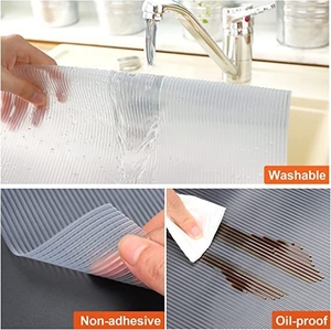 Refrigerator <strong>Liners</strong> Washable clear Shelf <strong>Liners</strong> for Kitchen Cabinets Non-slip Drawer <strong>Liner</strong> EVA Material <strong>Cupboard</strong> Fridge Mat - Product Image 5